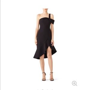 Keepsake black ruffle dress